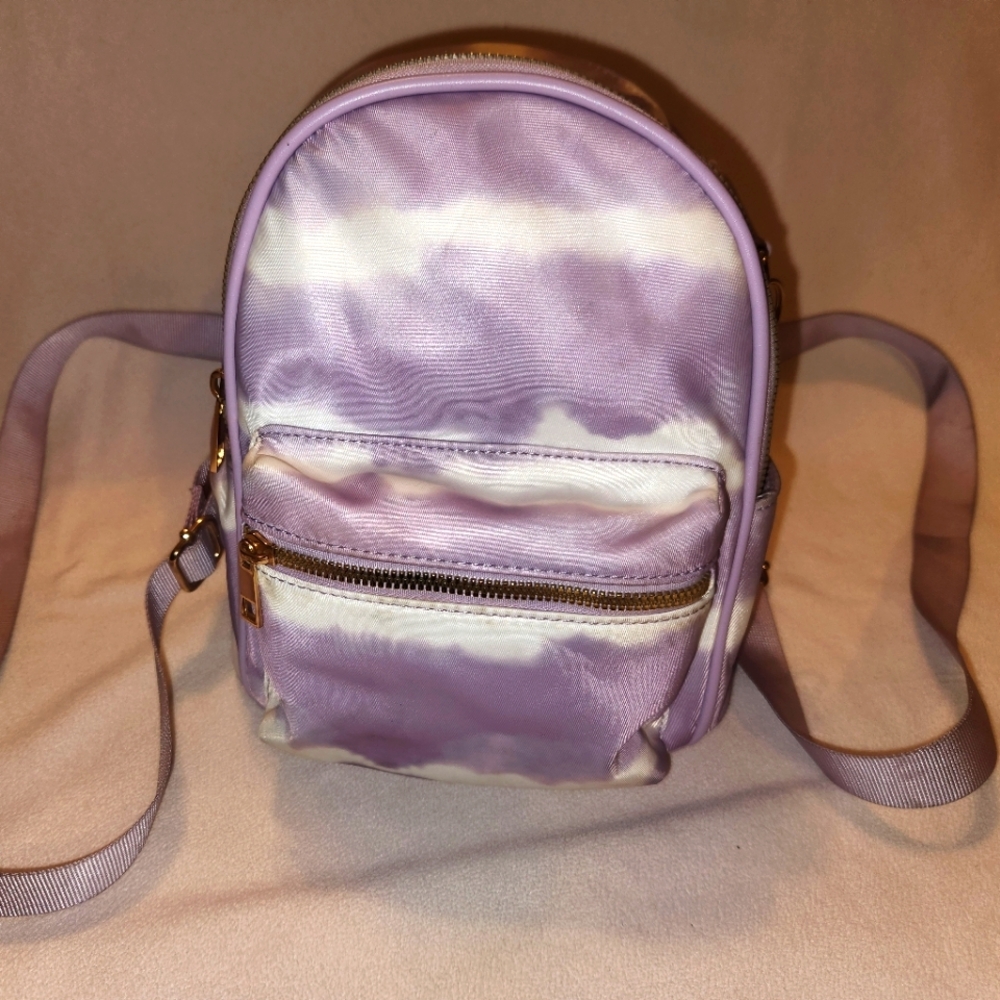 LD purple backpack purse
